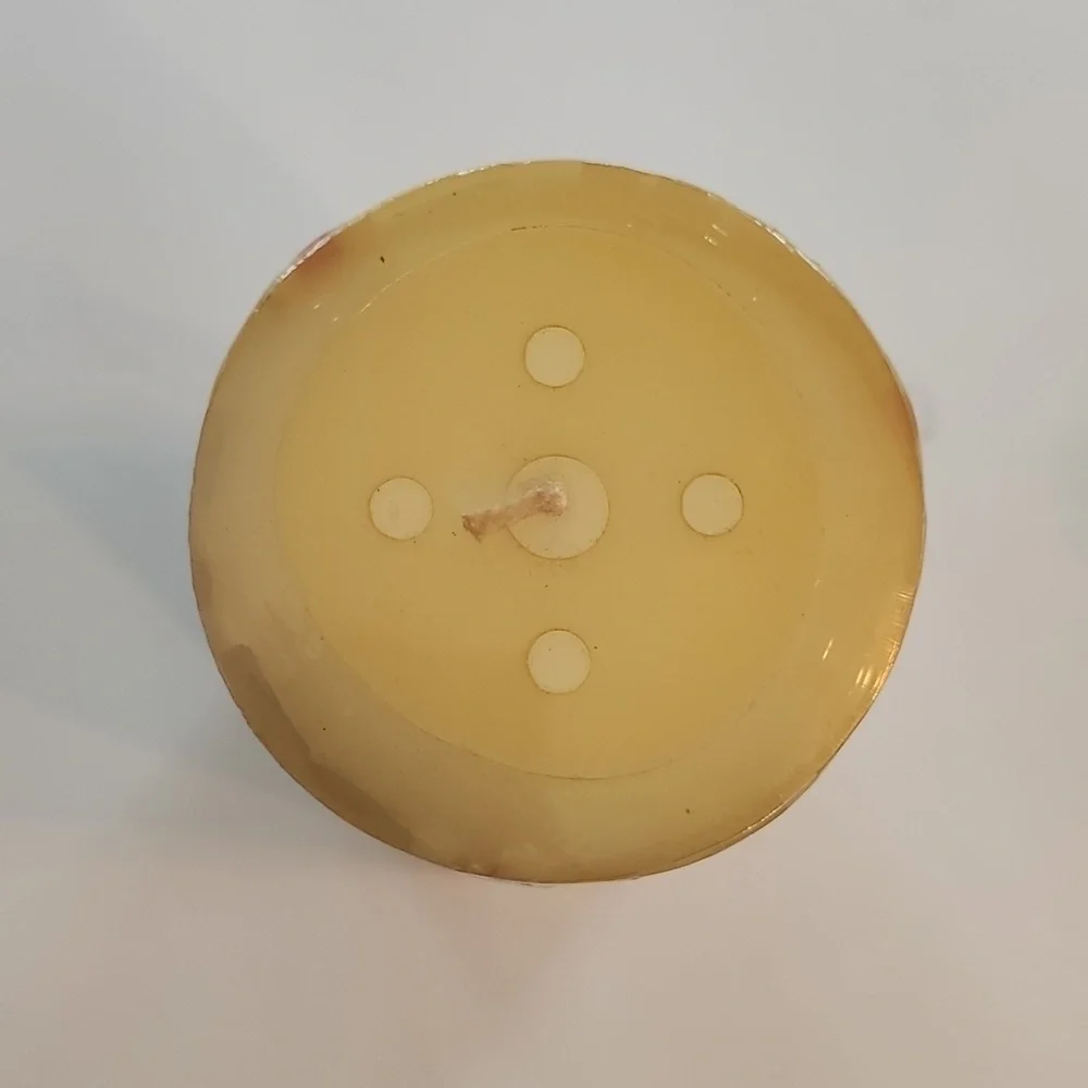 Vintage Martha Stewart Everyday Watermelon Slice Pillar Candle - Cream & Pink